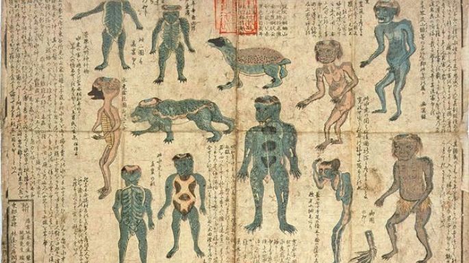 Japón: Exhiben restos de un “demonio” acuático