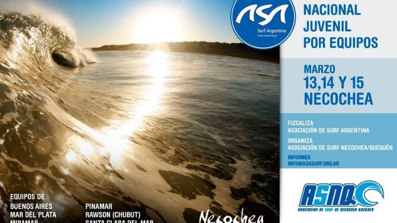 Surf: Necochea será anfitriona del Campeonato Nacional por Equipos