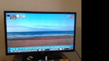 Canal 13 también difunde imágenes de las playas de Necochea