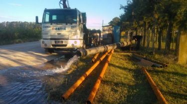 Falta de agua en Necochea: Puerto Quequén donó una bomba