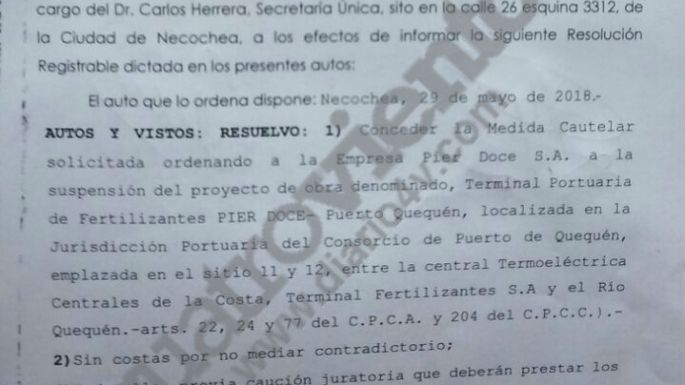 La Justicia ordenó parar (otra vez) las obras en Sitios 11 y 12