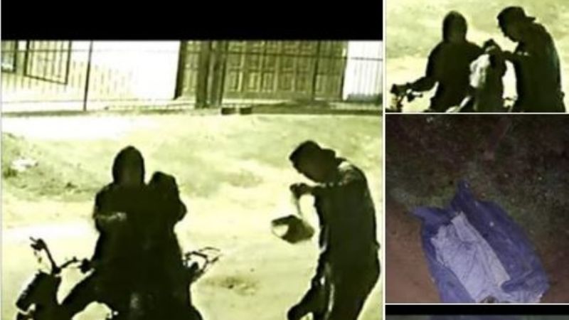 #EnLasRedes: Compartió fotos en las que presuntos ladrones descartaban elementos robados