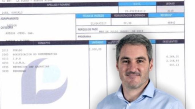 Con una carta abierta Gonzalo Diez publicó su recibo de sueldo y criticó las “fake news”