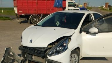 Ruta 88: Un hombre herido tras un choque a la altura del cruce de Otamendi