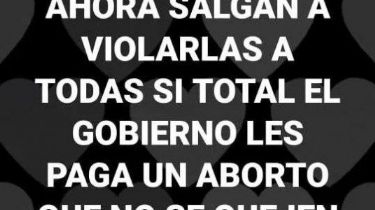 Vómito: Un locutor alentó a “violarlas a todas” luego de la aprobación del aborto legal