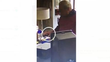 Video: Robó una billetera de un comercio de Quequén y quedó registrado por las cámaras