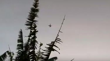 Video: Amenazaron con una escopeta a un drone que los espiaba