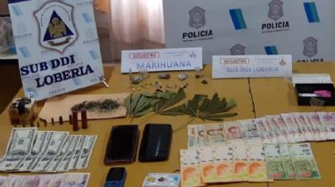 Lobería: Allanan dos viviendas y secuestran marihuana