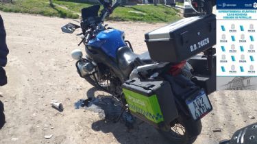 Persecución en el centro: Detuvieron a un motociclista