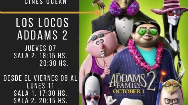 Cines Ocean estrena “Venon 2” y “Los Locos Addams 2” este jueves