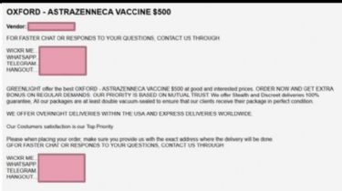 Cómo es el comercio ilegal de vacunas contra el Coronavirus en la Dark Web