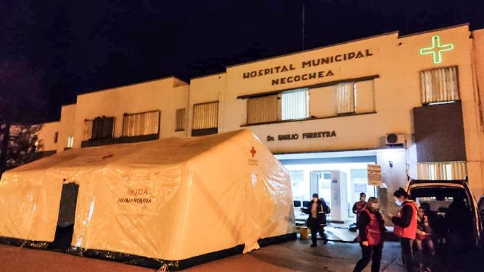 La Cruz Roja retiró la carpa sanitaria del Hospital Ferreyra y realizó un balance de los trabajos