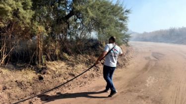 Se incendiaron 20 hectáreas de rastrojos y malezas en Quequén
