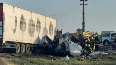 Violento choque entre dos camiones: Murieron los dos choferes