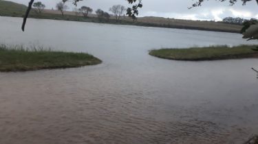 Temporal: Se desbordó el Río Quequén a la altura del Paseo de la Ribera