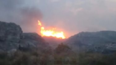 Bomberos sofocaron 4 focos de incendio en un sector serrano de Balcarce