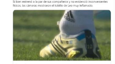 Messi desterró las dudas sobre su tobillo presuntamente inflamado: “Me siento muy bien físicamente”