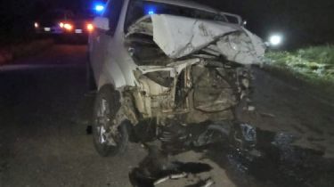 Trágico accidente en la Ruta 55: Dos personas murieron en un choque entre dos camionetas