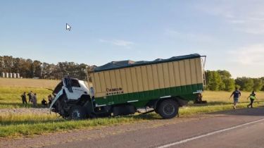 Choque fatal entre dos camiones en la Ruta 3: Uno de los choferes murió
