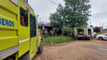 Una mujer sufrió graves quemaduras por un incendio en su vivienda