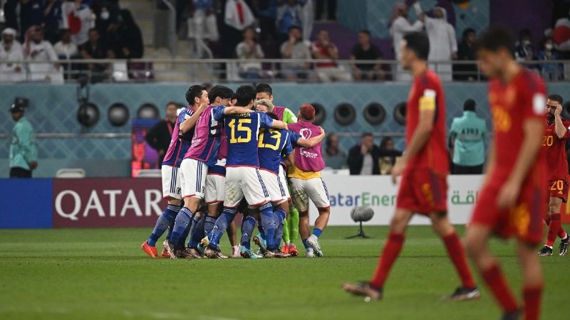 Video: Japón venció a España y se clasificó primero en el Grupo E
