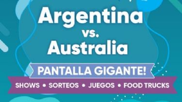 Argentina y Australia por pantalla gigante en los 100 años de Puerto Quequén