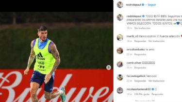 “Todo está bien”: Rodrigo De Paul desmintió rumores sobre una presunta lesión que lo margínaria del Mundial