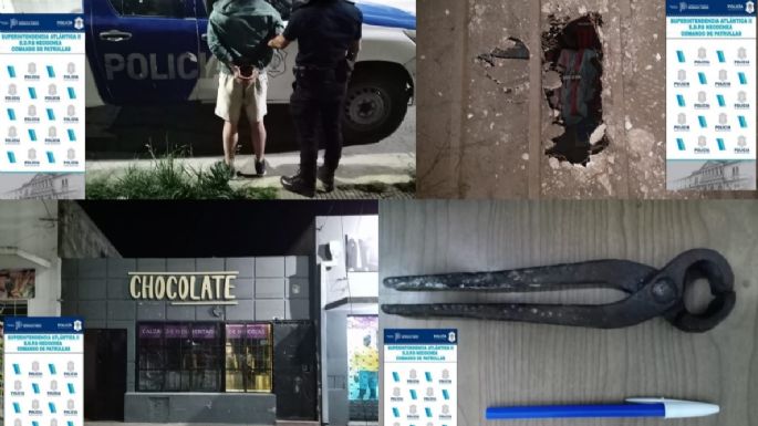 Detienen a un boquetero que intentaba robar un local de ropa en el centro