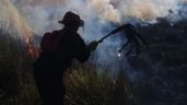 Incendio en el Parque Miguel Lillo: Dos dotaciones de bomberos contienen las llamas frente a Karamawi