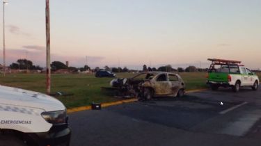 Tragedia en la Ruta 226: Chocó contra un poste, su auto se incendió y murió calcinado