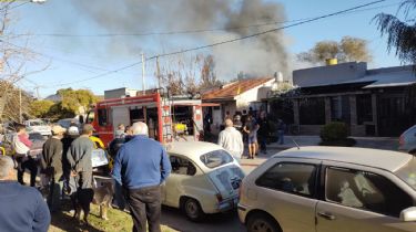 Tres arroyos: Se incendió un taller con autos de colección