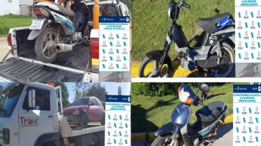 15 motos y un coche secuestrado durante operativos de Tránsito el fin de semana