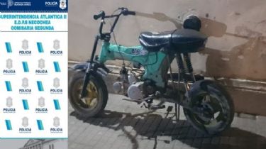 Aprehendieron a dos adolescentes que circulaban con una moto robada