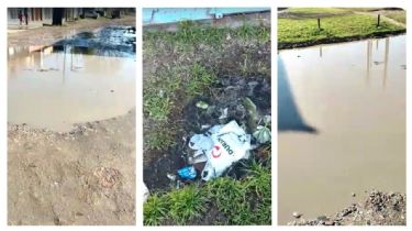 Vecinos del barrio Fonavi reclaman por una pérdida de cloacas: “Vivimos en una laguna de mierda”