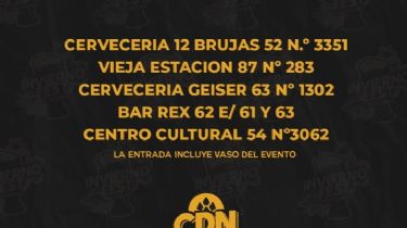 Cuarta edición de “Invierno Fest”, el Festival de la Cerveza Artesanal en el CCN/BPAF