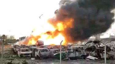 Video: Incendiaron un predio judicial y la explosión de un tubo de GNC casi causa una tragedia