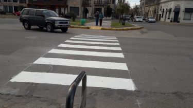 La Comuna anunció que avanza su operativo de pintura en sendas peatonales