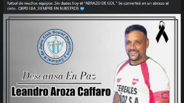 Dolor por la muerte de Leandro Aroza Caffaro: El sentido adiós al relator