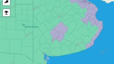 Alerta violeta para Mar del Plata, Miramar y el centro de la Provincia