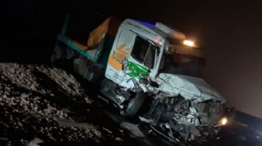 Un transportista murió en un múltiple choque entre 4 camiones