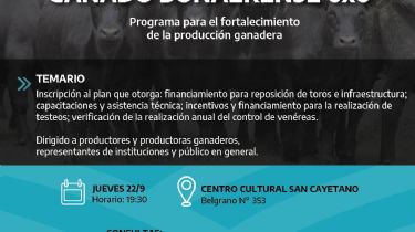 San Cayetano: Presentan el Plan Ganado Bonaerenses 6 x 6