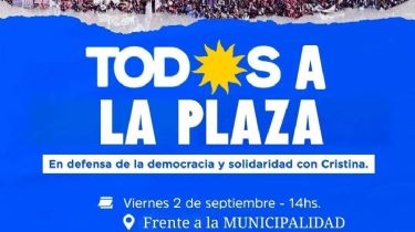 "Todos a la Plaza": Convocatoria kirchnerista en defensa de CFK para este viernes en Necochea y Quequén