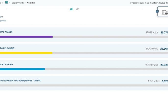 99% de las mesas escrutadas: ¿Quién ganó para cada cargo en Necochea y Quequén?