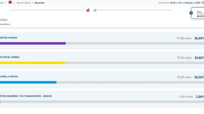 99% de las mesas escrutadas: ¿Quién ganó para cada cargo en Necochea y Quequén?