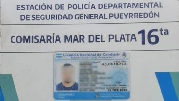Un hombre fue a renovar su licencia de conducir en Mar del Plata y descubrieron que era trucha