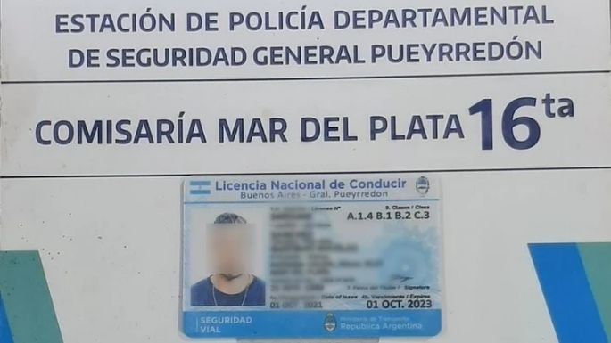 Un hombre fue a renovar su licencia de conducir en Mar del Plata y descubrieron que era trucha