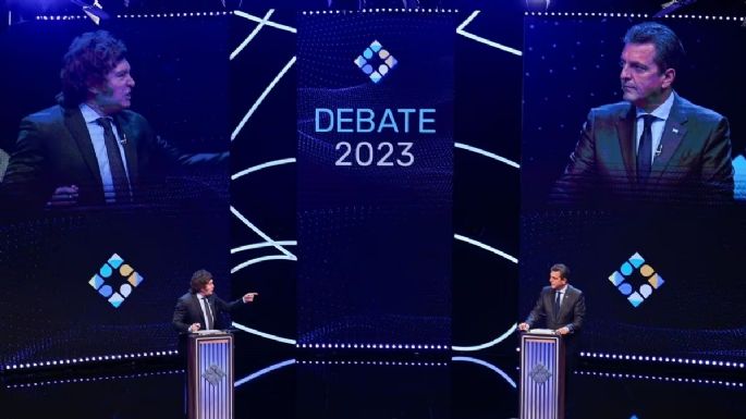 Sergio Massa y Javier Milei debatieron en la semana previa al balotaje