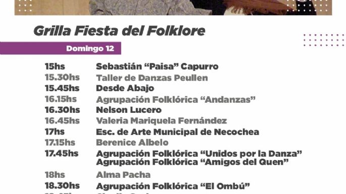 Fiesta del folclore en la Plaza Dardo Rocha: Cronograma de shows para toda la familia