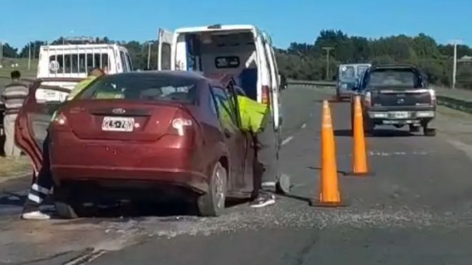 Un herido tras un fuerte choque en la ruta 226