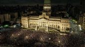 Miles de personas se manifestaron frente al Congreso en rechazo del DNU de Milei